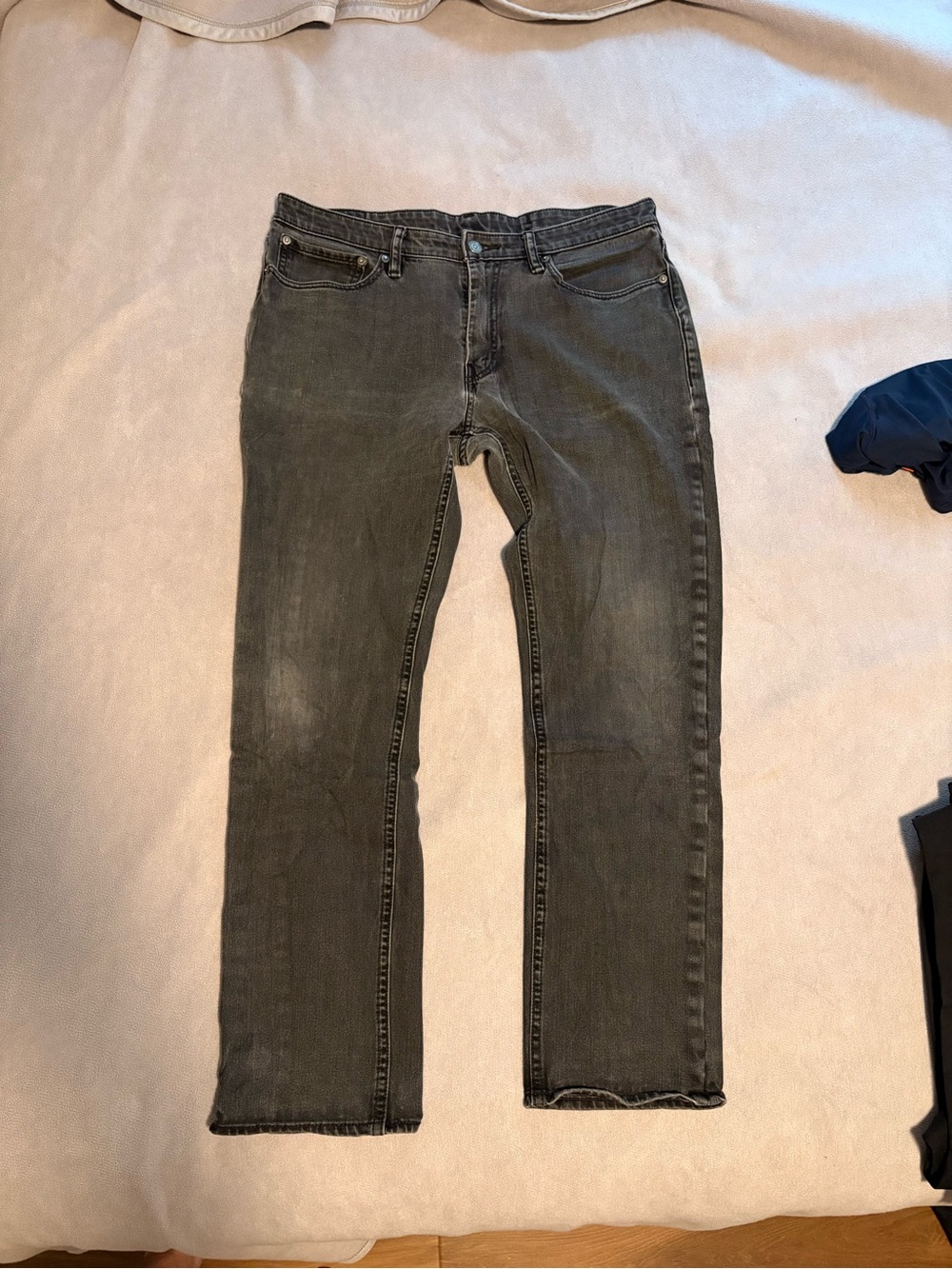 Men's Levi’s bicycle Slim Straight Jeans in Washed Gray